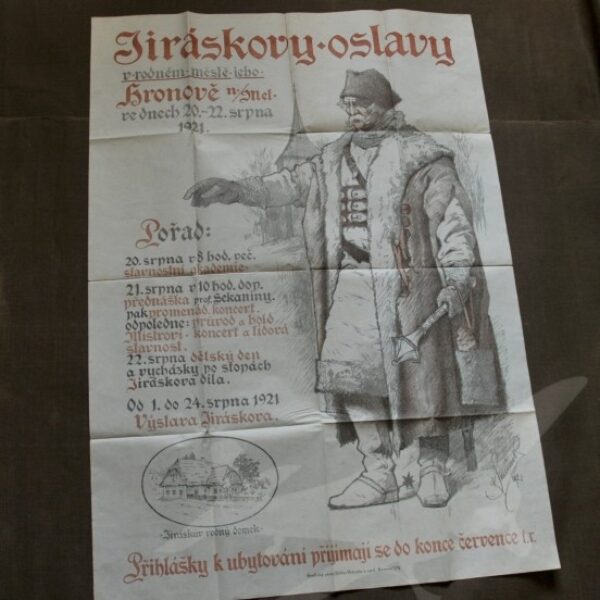 Originální reklamní plakát 1921 - Hronov nad Metují