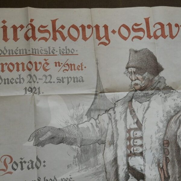 Originální reklamní plakát 1921 - Hronov nad Metují