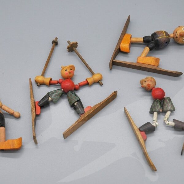 4 x dřevěná figurka Johann Schowanek