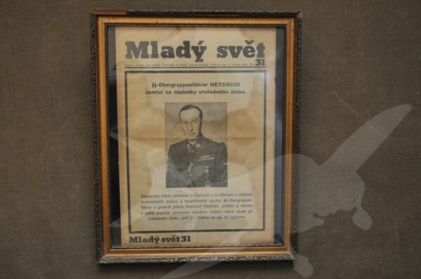 Originální noviny 17. červen 1942 Mladý svět Heydrich SS