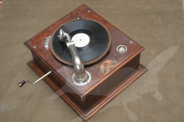 Historický gramofon na kliku - na desky 78 otáček - Image 5