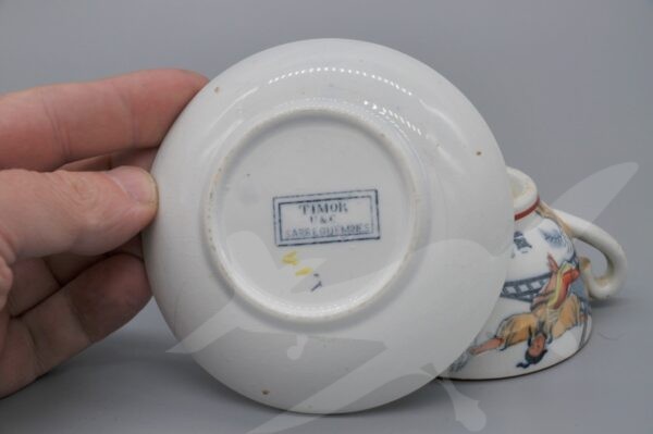 ŠA-PO šálek s podšálkem asijský motiv Timor Demitasse - Image 3