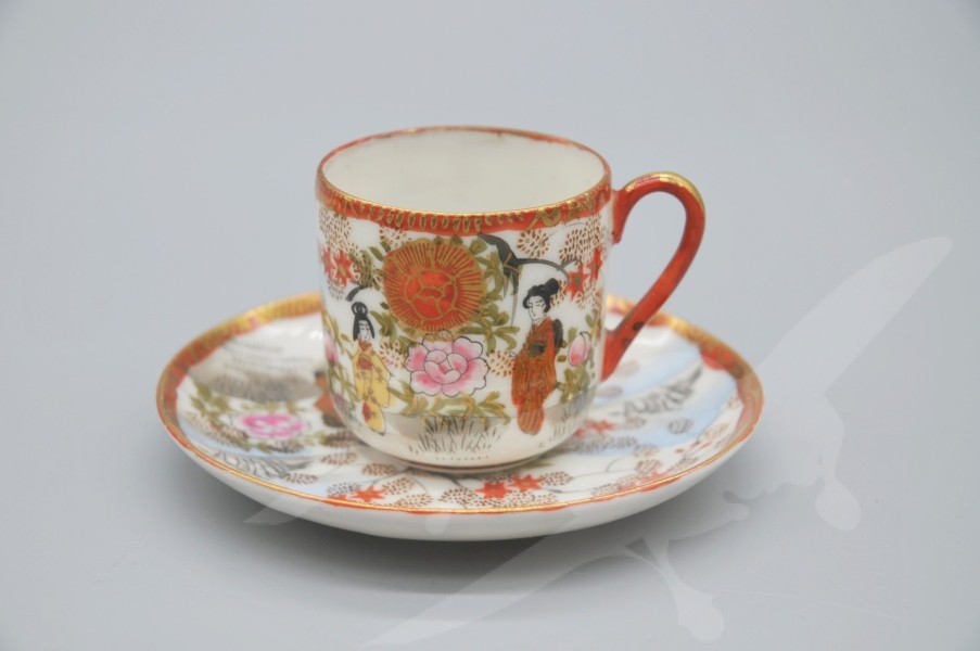 ŠA-PO šálek s podšálkem čínský porcelán
