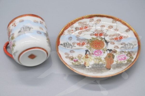 ŠA-PO šálek s podšálkem čínský porcelán - Image 2