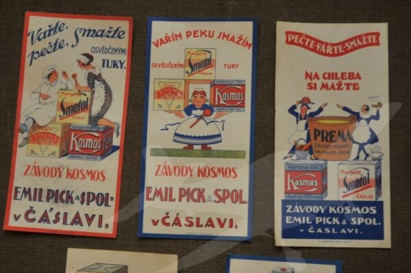 Historické reklamní účtenky Kosmos Čáslav - 8 ks. - Image 2