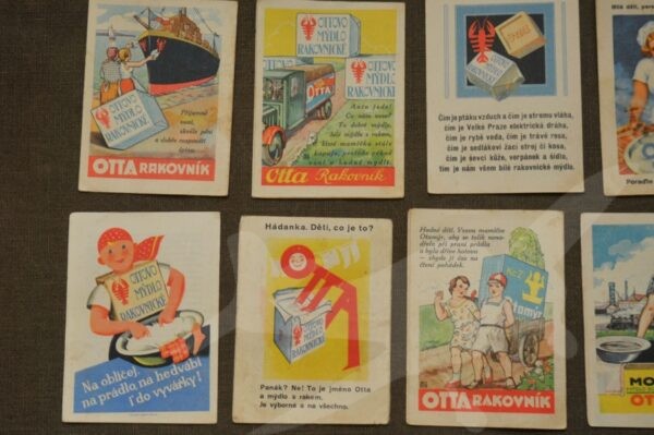 Historické reklamní pohádky OTTA mýdlo Rakovník 14 ks. - Image 2