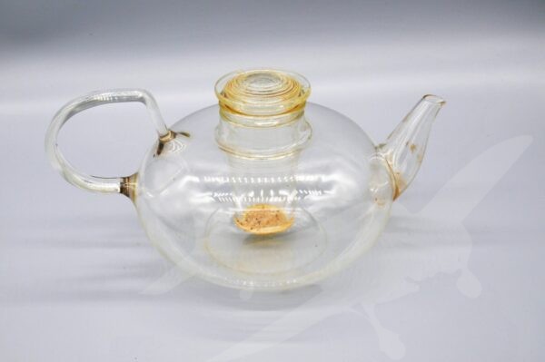 Čajová konvice Wilhelm Wagenfeld Bauhaus Jena glass
