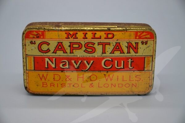 Starožitná plechová krabička na tabák - Capstan Navy cut