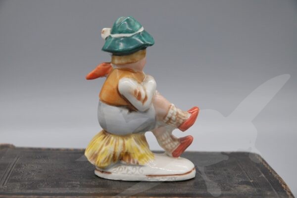 Starožitná porcelánová soška chlapec s píšťalou Germany - Image 2