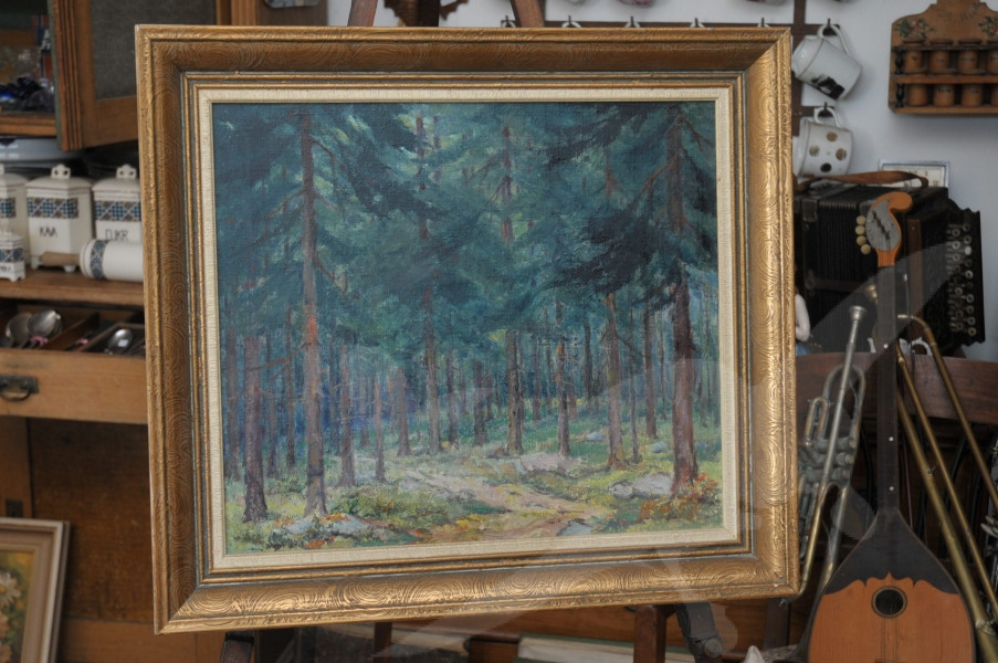 Obraz olej na plátně 1957 - Hubert Kovařík 1888 - 1958