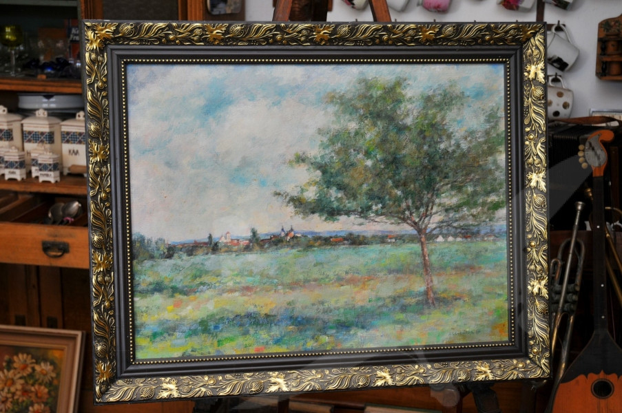 Jan Urbášek 1907-1981 Strážnice - obraz olej na plátně
