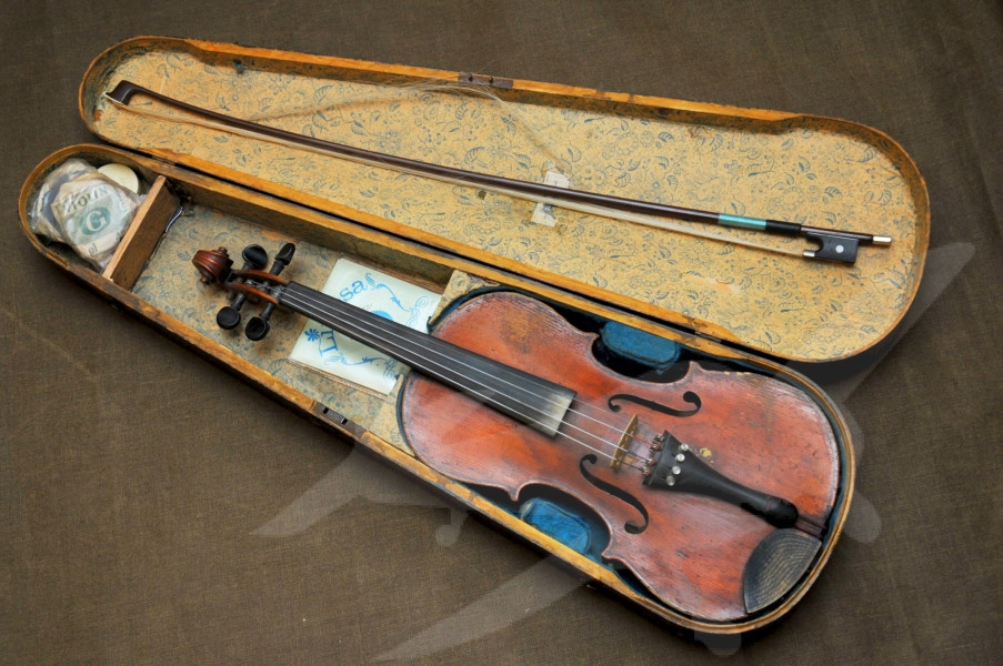 Starožitné housle 4/4 Eduard Lehrer Teplitz Schonau 1913