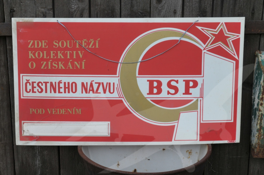 Cedule vývěska BSP - ČSSR