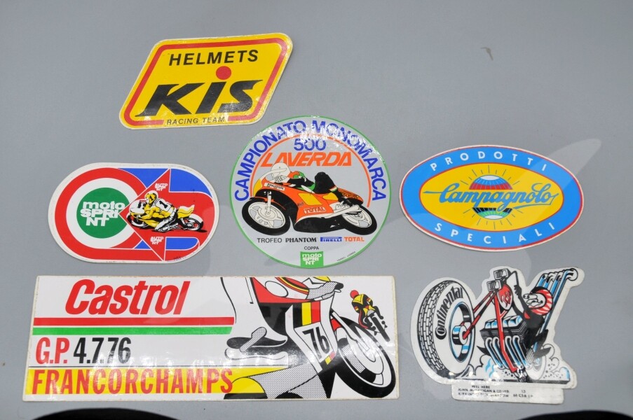Historické samolepky moto Laverda 1975 - 1980