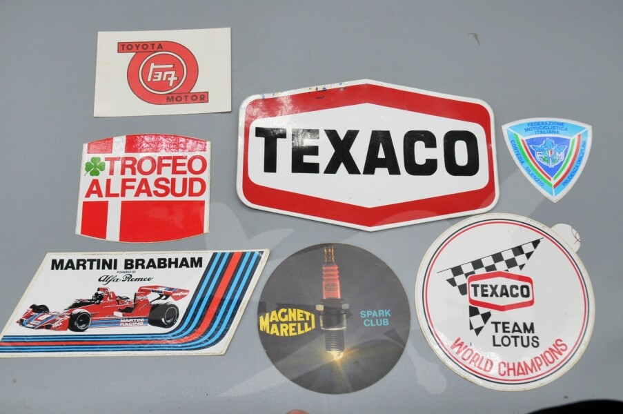 Historické samolepky moto Texaco 1975 - 1980