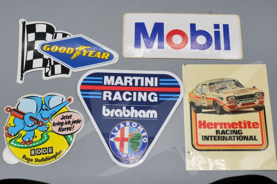 Historické samolepky moto Martiny racing 1975 - 1980